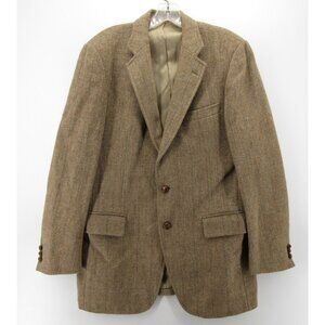 VINTAGE Harris Tweed Sport Coat 40 Unstructured Handwoven Blazer *